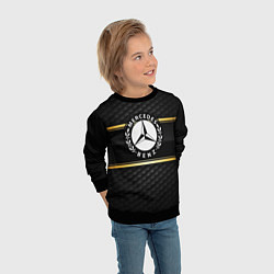 Свитшот детский Mercedes-Benz, цвет: 3D-черный — фото 2