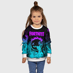 Свитшот детский FORTNITE X TRAVIS SCOTT, цвет: 3D-белый — фото 2