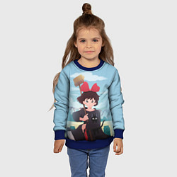 Свитшот детский Ведьмина служба доставки, цвет: 3D-синий — фото 2