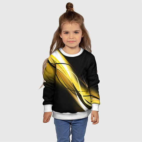 Детский свитшот GEOMETRY STRIPES / 3D-Белый – фото 4