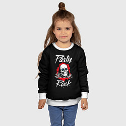 Свитшот детский Rock Party, цвет: 3D-белый — фото 2