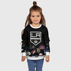 Свитшот детский NHL Los Angeles Kings, цвет: 3D-белый — фото 2