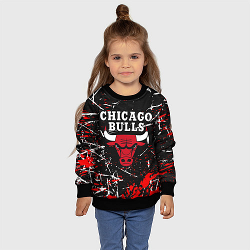 Детский свитшот CHICAGO BULLS / 3D-Черный – фото 4