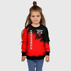 Свитшот детский CHICAGO BULLS, цвет: 3D-черный — фото 2