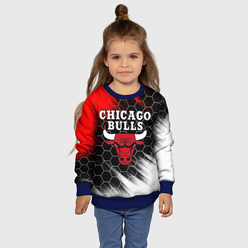 Детский свитшот CHICAGO BULLS / 3D-Синий – фото 4