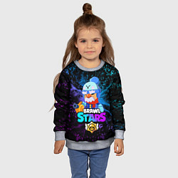 Свитшот детский BRAWL STARS GALE, цвет: 3D-меланж — фото 2