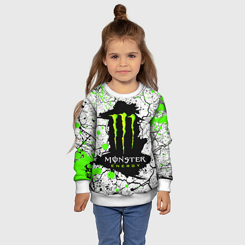 Детский свитшот MONSTER ENERGY Z / 3D-Белый – фото 4