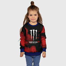 Свитшот детский MONSTER ENERGY, цвет: 3D-синий — фото 2