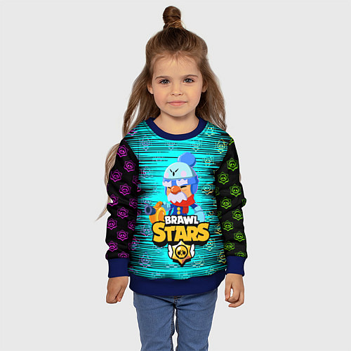 Детский свитшот BRAWL STARS GALE / 3D-Синий – фото 4