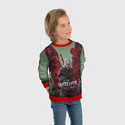 Свитшот детский The Witcher 5-летие, цвет: 3D-красный — фото 2