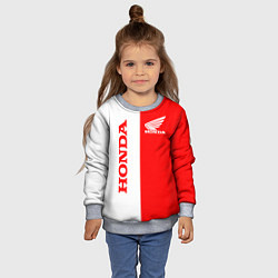 Свитшот детский HONDA, цвет: 3D-меланж — фото 2