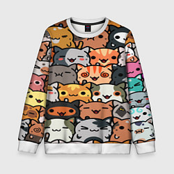 Свитшот детский КОТИКИ, цвет: 3D-белый