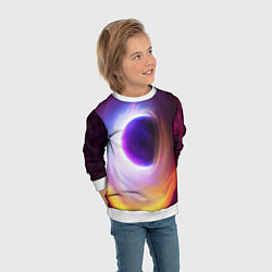 Свитшот детский ЧЁРНАЯ ДЫРА, цвет: 3D-белый — фото 2
