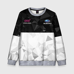 Свитшот детский SUBARU WRX STI спина Z, цвет: 3D-меланж