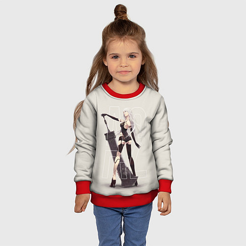 Детский свитшот A2 / 3D-Красный – фото 4