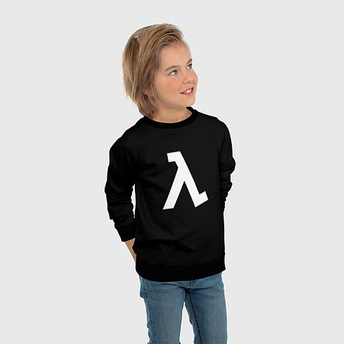 Детский свитшот Half-Life / 3D-Черный – фото 3