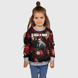 Свитшот детский La Casa de Papel Z, цвет: 3D-меланж — фото 2