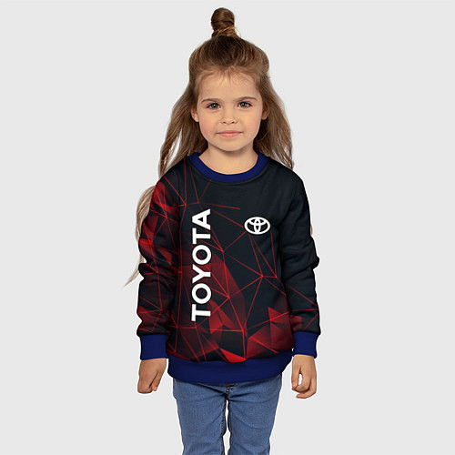 Детский свитшот TOYOTA / 3D-Синий – фото 4