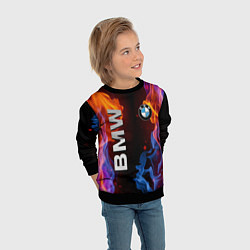 Свитшот детский BMW, цвет: 3D-черный — фото 2