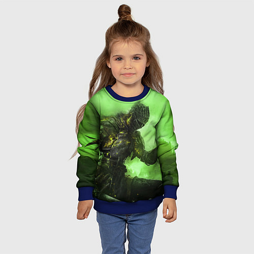 Детский свитшот DARK SOULS / 3D-Синий – фото 4