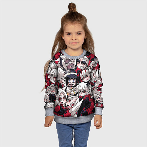 Детский свитшот Helltaker / 3D-Меланж – фото 4