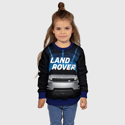Детский свитшот LAND ROVER / 3D-Синий – фото 4