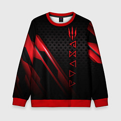 Свитшот детский The Witcher, цвет: 3D-красный