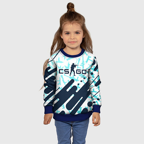 Детский свитшот CS GO КС ГО / 3D-Синий – фото 4