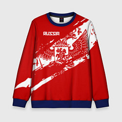 Свитшот детский Russia, цвет: 3D-синий