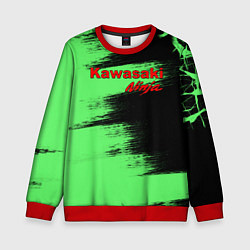 Свитшот детский Kawasaki, цвет: 3D-красный