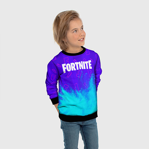Детский свитшот FORTNITE ФОРТНАЙТ / 3D-Черный – фото 3