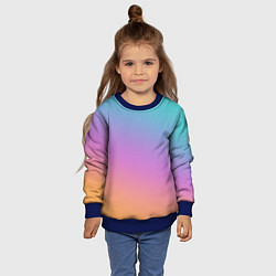 Свитшот детский Градиент, цвет: 3D-синий — фото 2