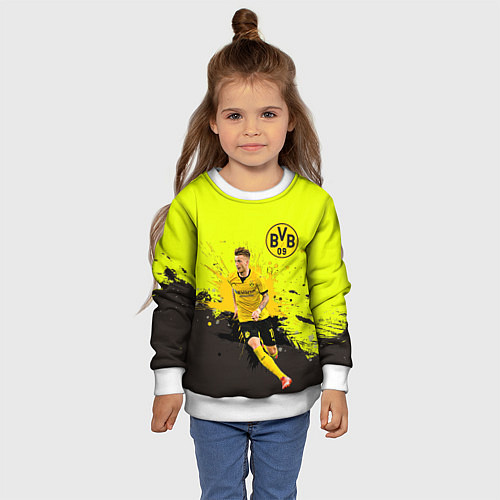 Детский свитшот Марко Ройс / 3D-Белый – фото 4