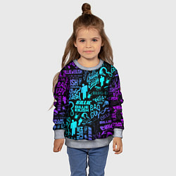 Свитшот детский BILLIE EILISH БИЛЛИ АЙЛИШ, цвет: 3D-меланж — фото 2