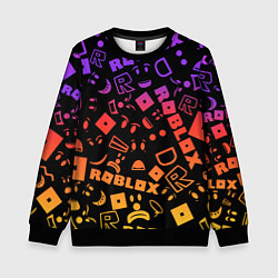 Свитшот детский Roblox, цвет: 3D-черный