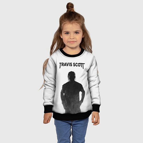 Детский свитшот TRAVIS SCOTT / 3D-Черный – фото 4