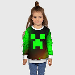 Свитшот детский MINECRAFT МАЙНКРАФТ, цвет: 3D-белый — фото 2