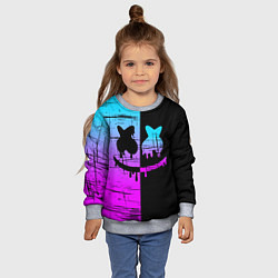 Свитшот детский FORTNITE MARSHMELLO, цвет: 3D-меланж — фото 2