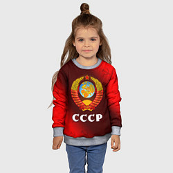 Свитшот детский СССР USSR, цвет: 3D-меланж — фото 2