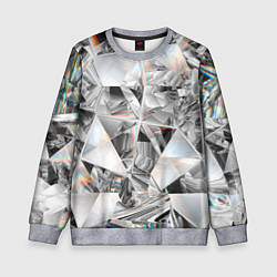 Свитшот детский Зеркальный калейдоскоп, цвет: 3D-меланж