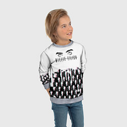 Свитшот детский BILLIE EILISH GLITCH, цвет: 3D-меланж — фото 2