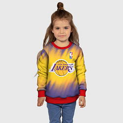 Свитшот детский Los Angeles Lakers, цвет: 3D-красный — фото 2
