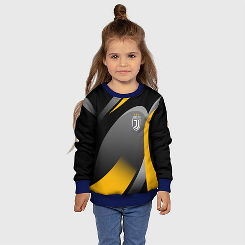Детский свитшот Juventus Uniform / 3D-Синий – фото 4