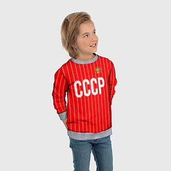 Свитшот детский Форма сборной СССР, цвет: 3D-меланж — фото 2