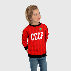 Свитшот детский Форма сборной СССР, цвет: 3D-черный — фото 2