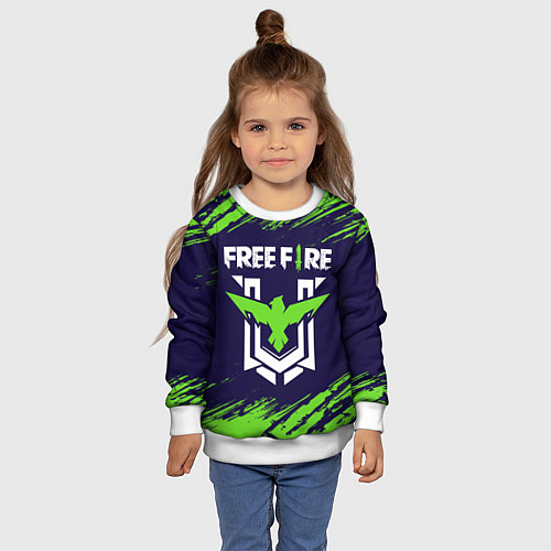 Детский свитшот FREE FIRE ФРИ ФАЕР / 3D-Белый – фото 4