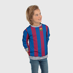 Свитшот детский FC Barcelona 2021, цвет: 3D-меланж — фото 2