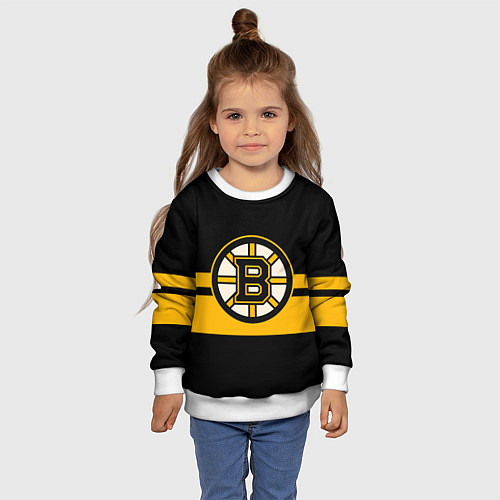 Детский свитшот BOSTON BRUINS NHL / 3D-Белый – фото 4