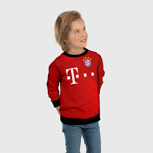 Детский свитшот FC Bayern Munchen / 3D-Черный – фото 3