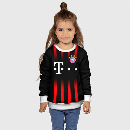 Детский свитшот FC Bayern Munchen / 3D-Белый – фото 4